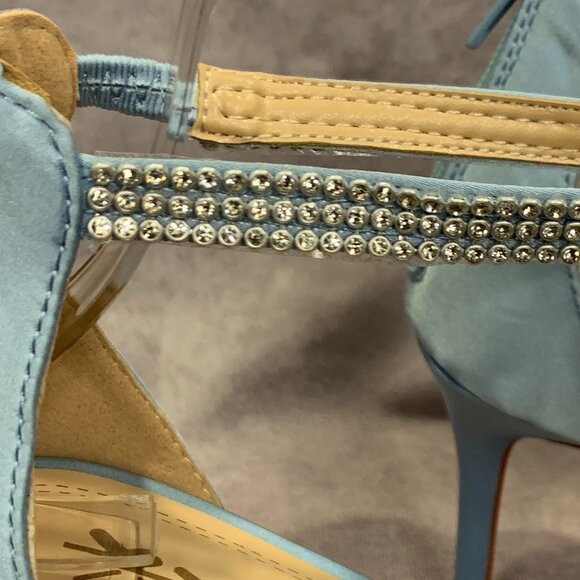 XYD Open Toe Rhinestones Ankle Strap Bridal Sandals - Picture 5 of 9